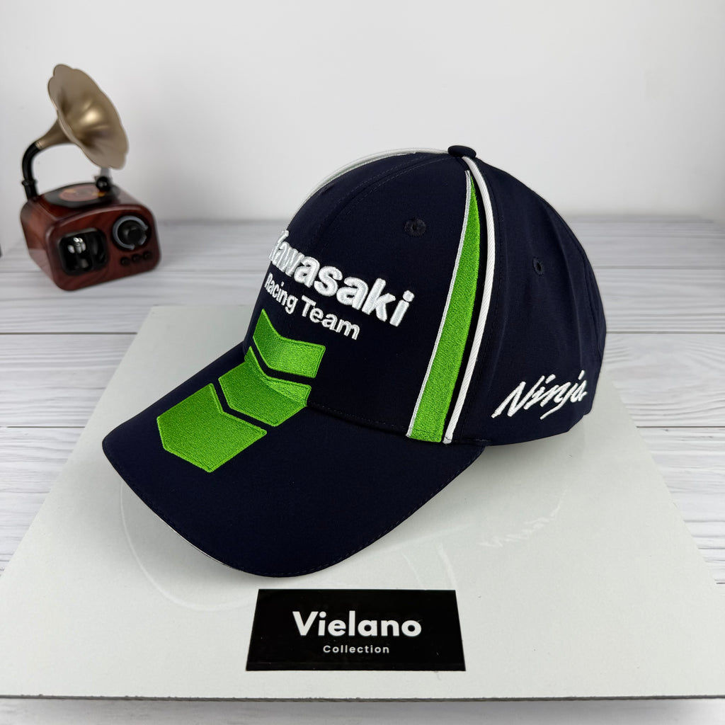 CASQUETTE Kawasaki Ninja BLEU NUIT SUPER QUALITÉ VN-549