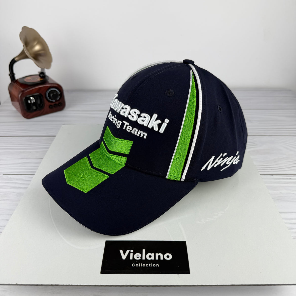 CASQUETTE Kawasaki Ninja BLEU NUIT SUPER QUALITÉ VN-549