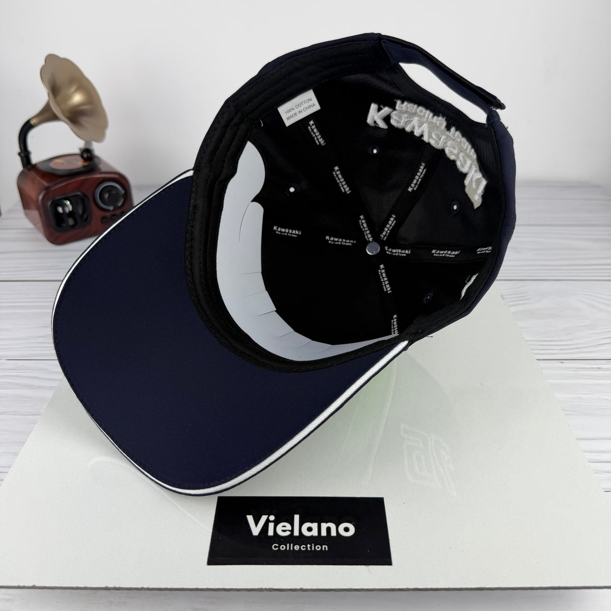CASQUETTE Kawasaki Ninja BLEU NUIT SUPER QUALITÉ VN-549